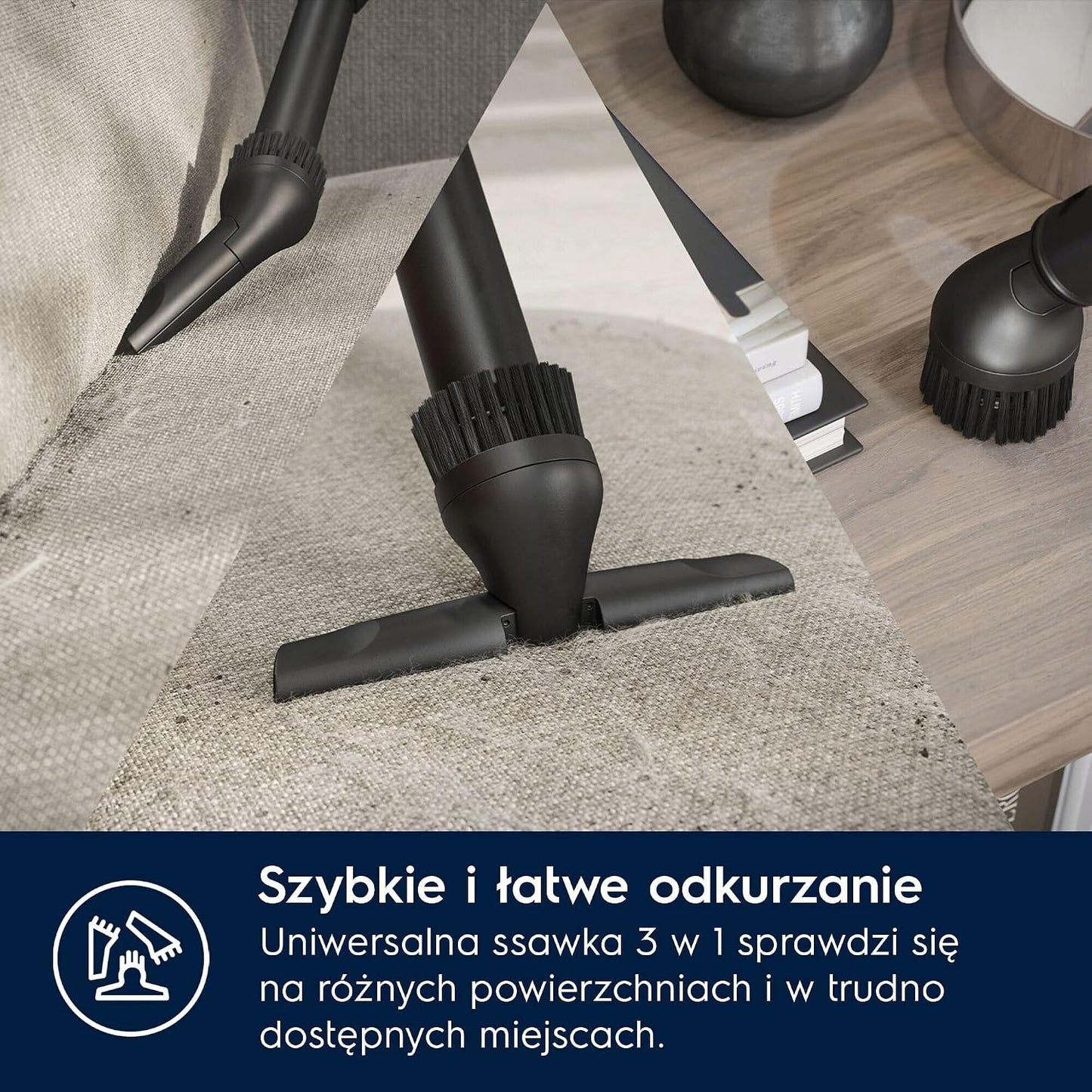 Electrolux Odkurzacz Workowy Clean 600 EB61C3WBL, 73 dB, 99,99% skuteczność odkurzania, Kompaktowy rozmiar, 55% materiałów pochodzących z recyklingu, Zasięgiem 12 metrów, Brąz