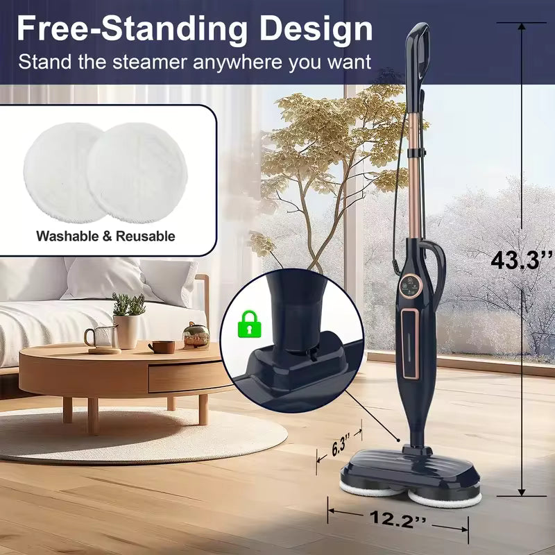 VM6 Rotating Steam Scrub Mop