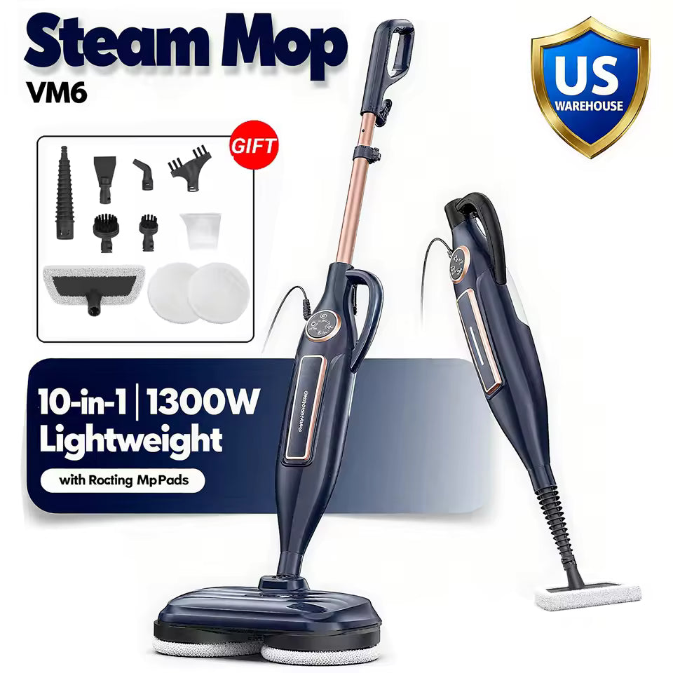 VM6 Rotating Steam Scrub Mop